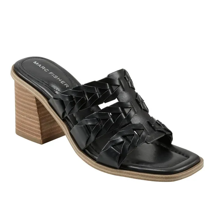 Women Marc Fisher Sandals Melita Block Heel Sandal Black