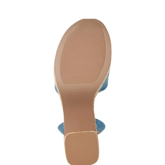 Women Marc Fisher Sandals Palyca Platform Espadrille Sandal Denim