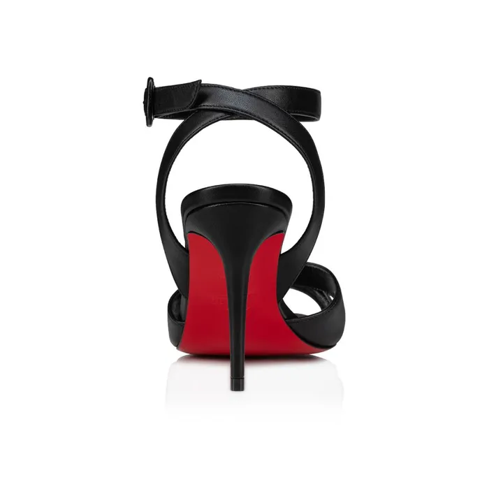 Women Mariza 85 Mm Sandals 8211 Nappa Leather 8211 Black Black Christian Louboutin Sandals and Slides