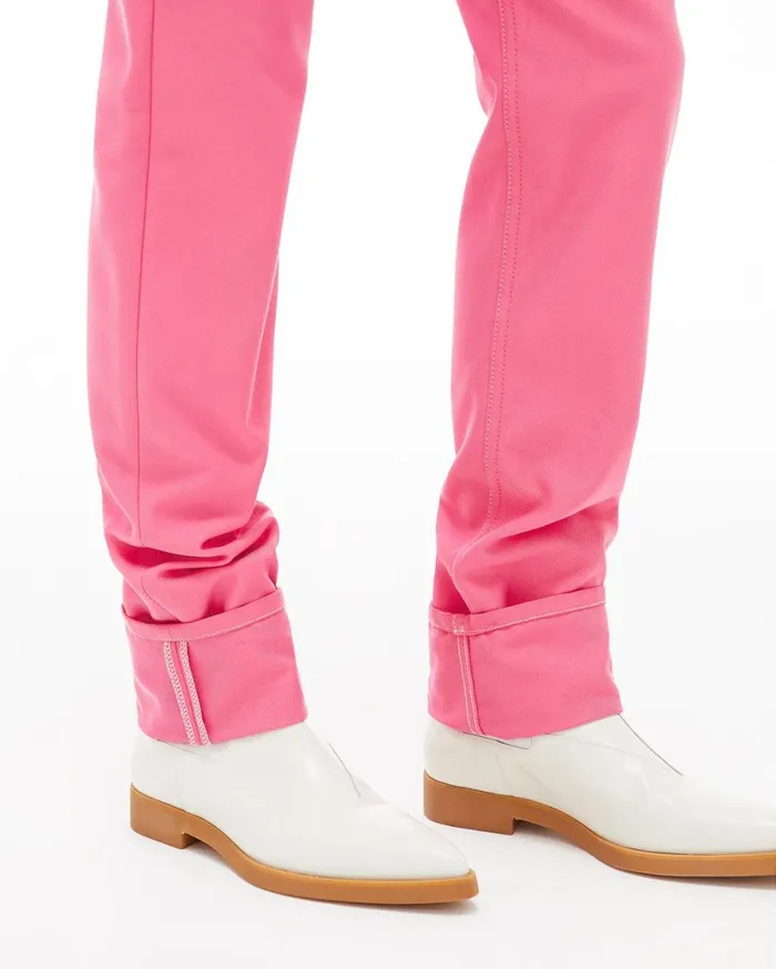 Women Masc Hi Straight Jean Prism Pink Helmut Lang Pants