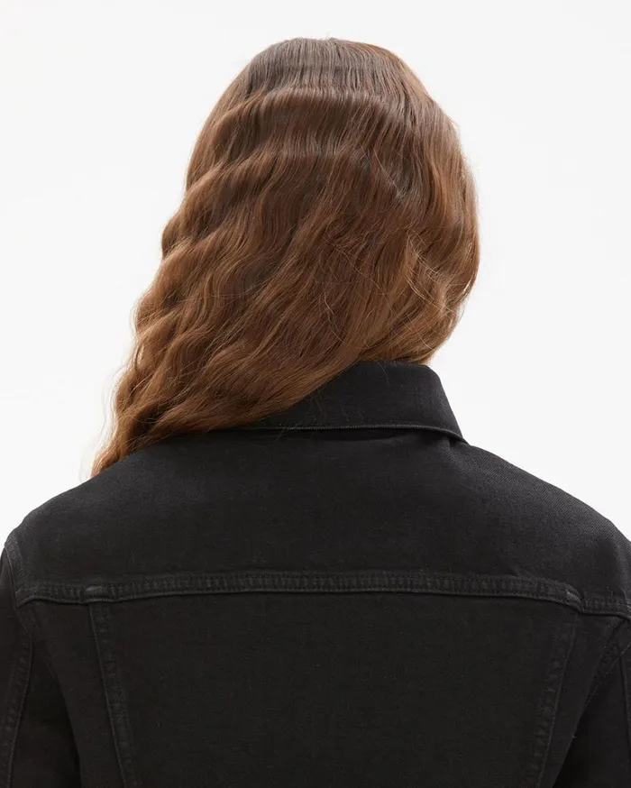 Women Masc Trucker Denim Jacket In Black Black Helmut Lang Jackets