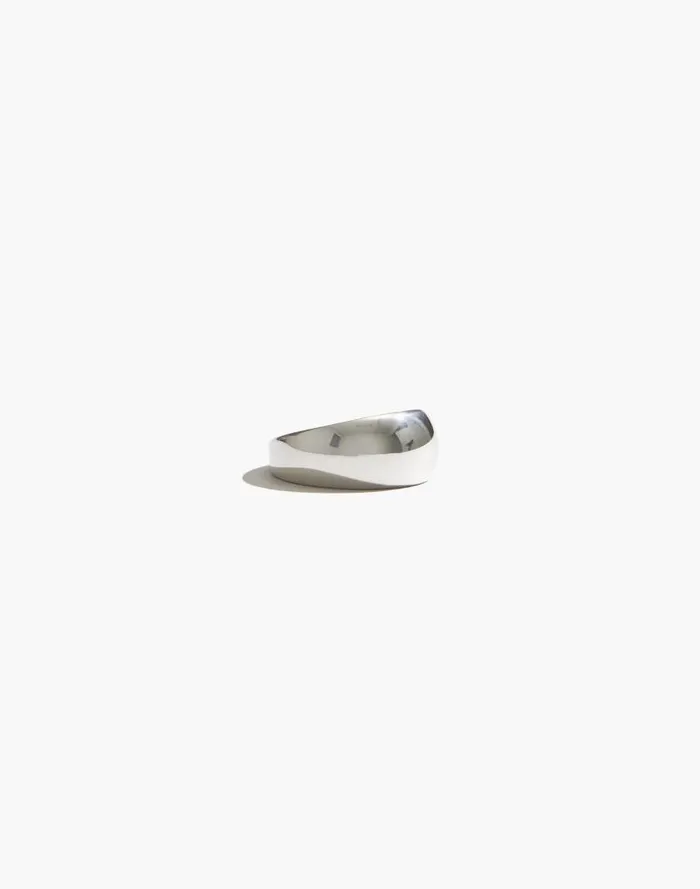 Women Maslo Jewelry Domed Ring Sterling Silver Silver Madewell Jewelry