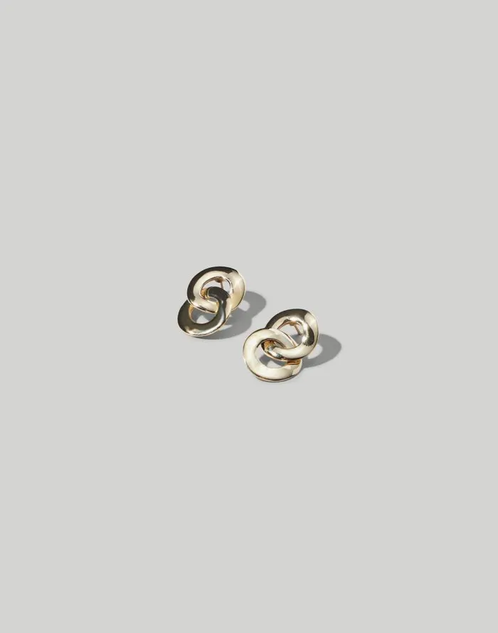 Women Maslo Jewelry Linked Earrings Gold Madewell Jewelry