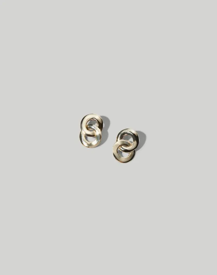 Women Maslo Jewelry Linked Earrings Gold Madewell Jewelry
