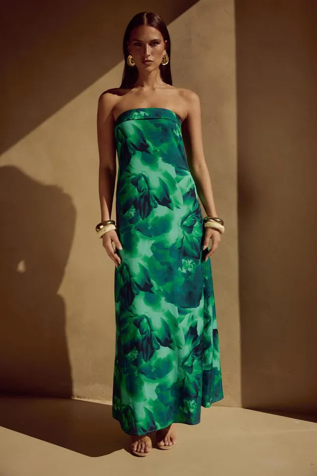 Women Maxi Dresses Runaway The Label ALBA MAXI DRESS Calista Green
