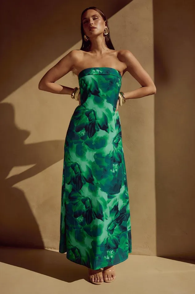 Women Maxi Dresses Runaway The Label ALBA MAXI DRESS Calista Green