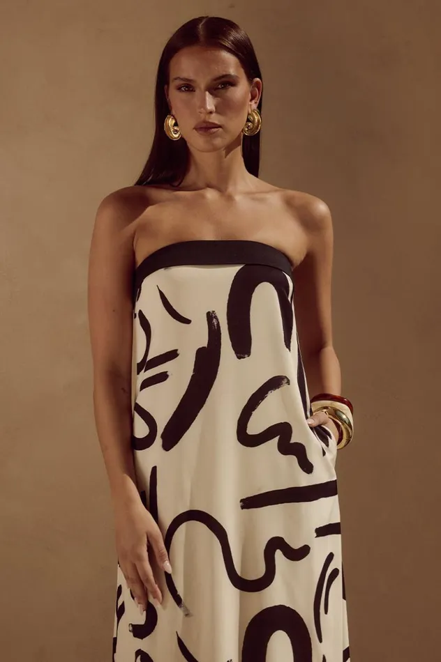 Women Maxi Dresses Runaway The Label ALBA MAXI DRESS York Sand