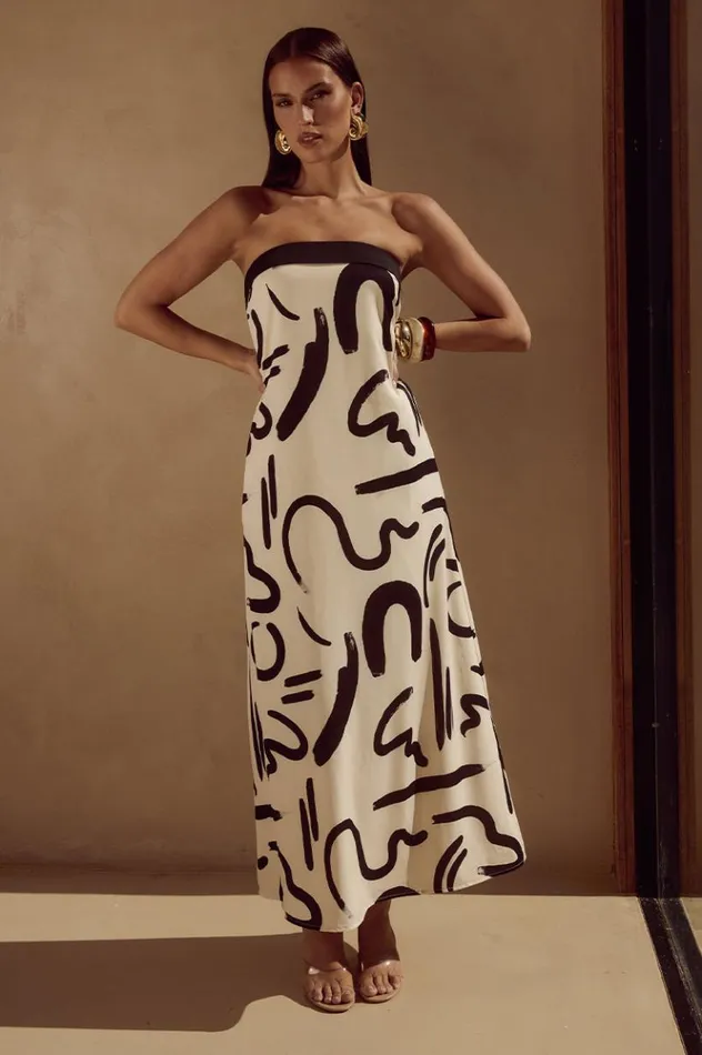 Women Maxi Dresses Runaway The Label ALBA MAXI DRESS York Sand
