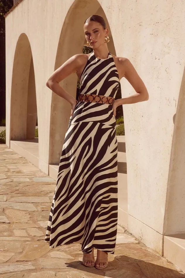 Women Maxi Dresses Runaway The Label AMARI MAXI DRESS Black