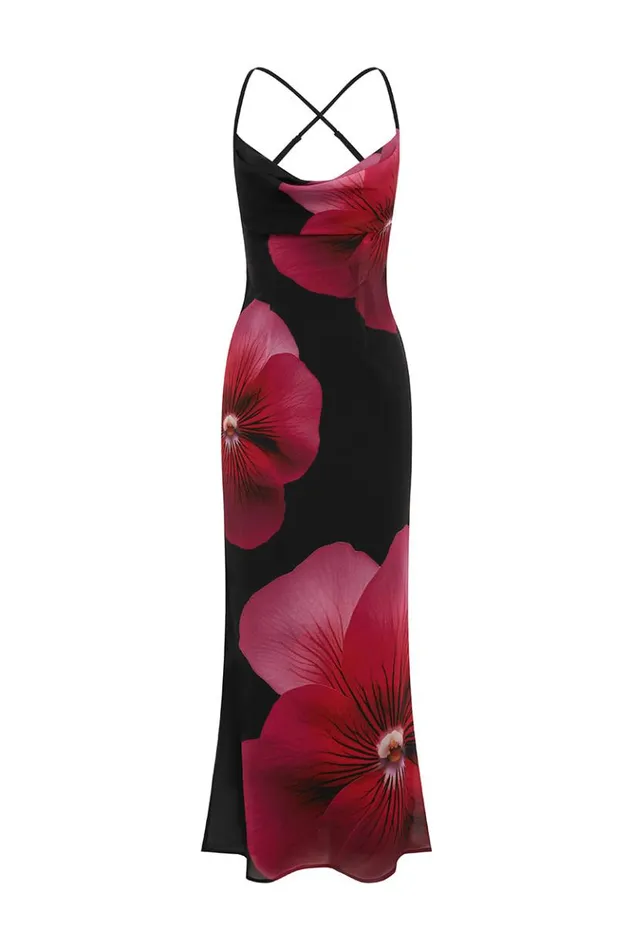 Women Maxi Dresses Runaway The Label BRIDGETTE MAXI DRESS Pink Flower