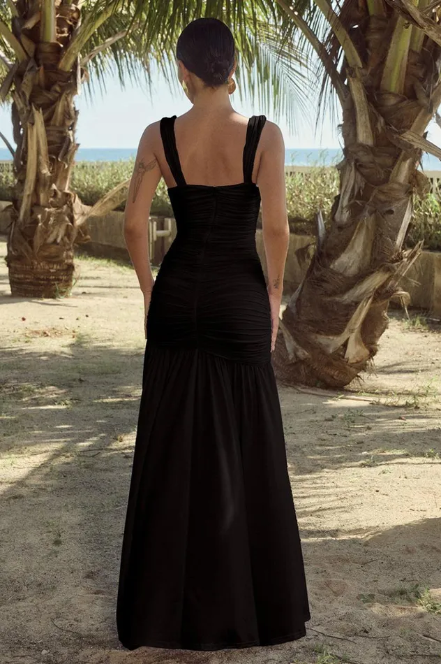 Women Maxi Dresses Runaway The Label CARLY MAXI DRESS Black