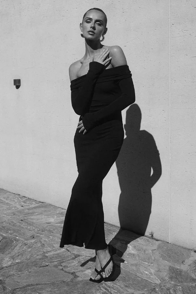 Women Maxi Dresses Runaway The Label KEETA MAXI DRESS Black