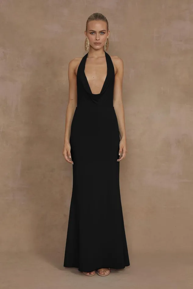 Women Maxi Dresses Runaway The Label LORITA MAXI DRESS Black