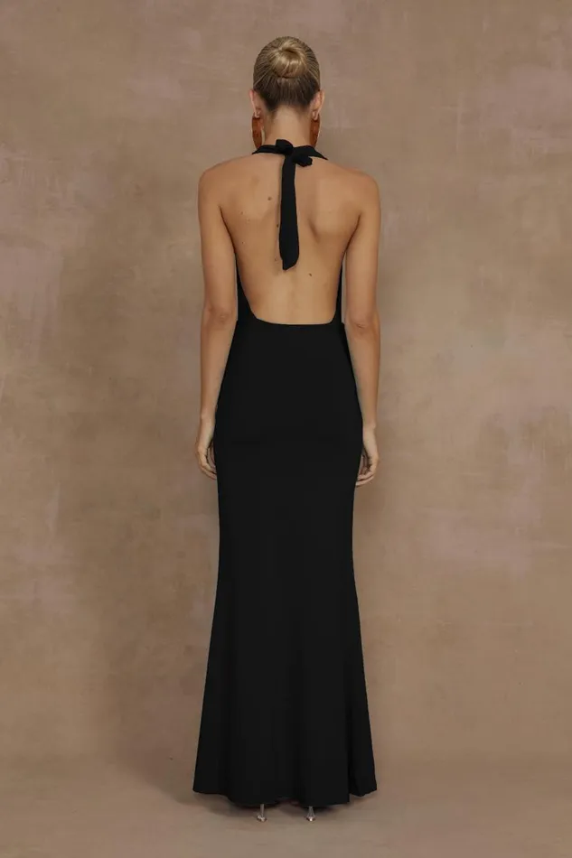 Women Maxi Dresses Runaway The Label LORITA MAXI DRESS Black