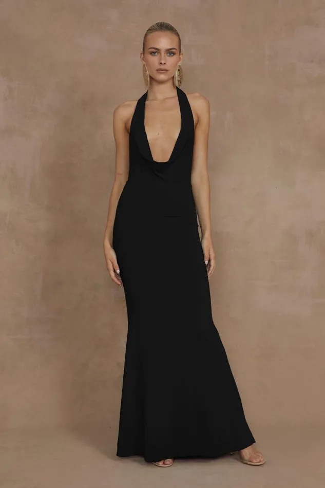 Women Maxi Dresses Runaway The Label LORITA MAXI DRESS Black