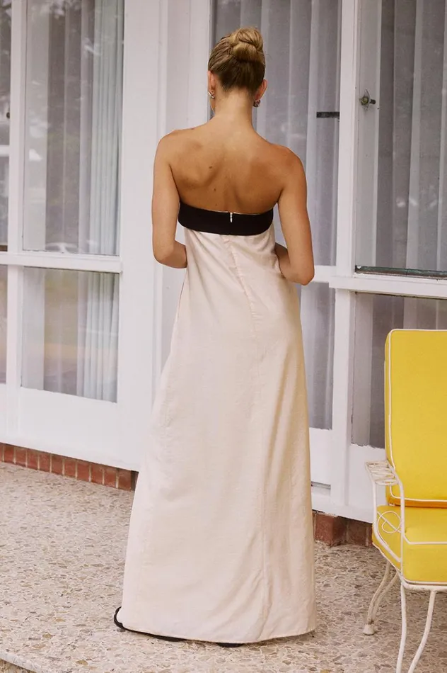 Women Maxi Dresses Runaway The Label LYDIA MAXI DRESS Sandblack