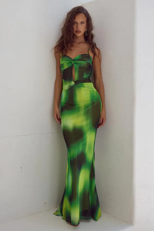 Women Maxi Dresses Runaway The Label MARLINI MAXI DRESS Lotus Print