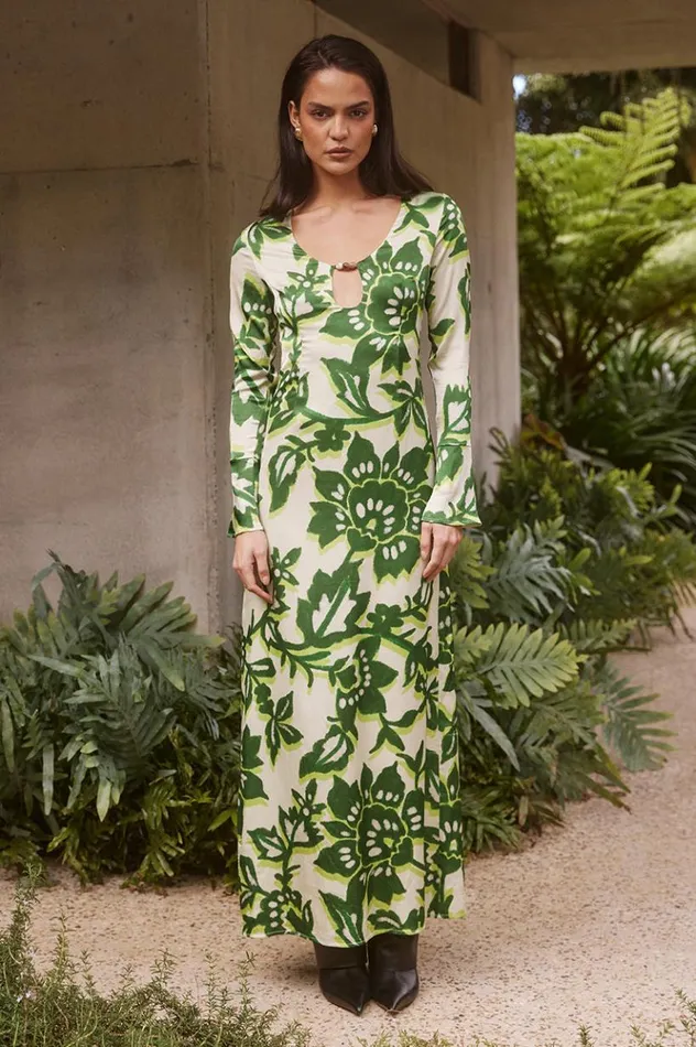 Women Maxi Dresses Runaway The Label MIRAGE MAXI DRESS Luela Print