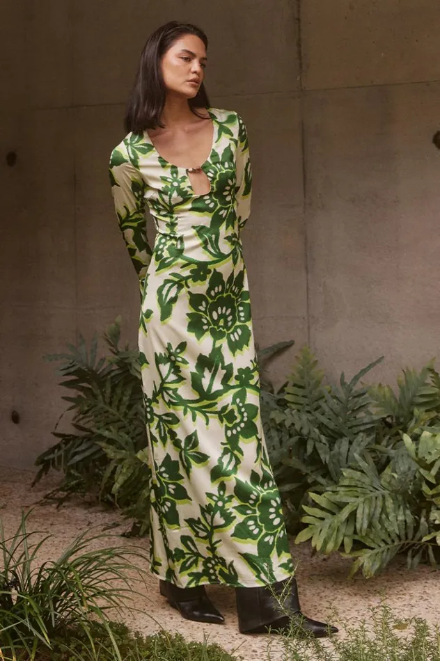 Women Maxi Dresses Runaway The Label MIRAGE MAXI DRESS Luela Print