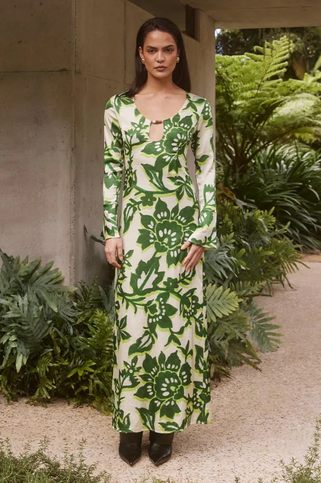 Women Maxi Dresses Runaway The Label MIRAGE MAXI DRESS Luela Print