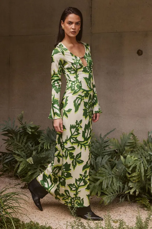 Women Maxi Dresses Runaway The Label MIRAGE MAXI DRESS Luela Print