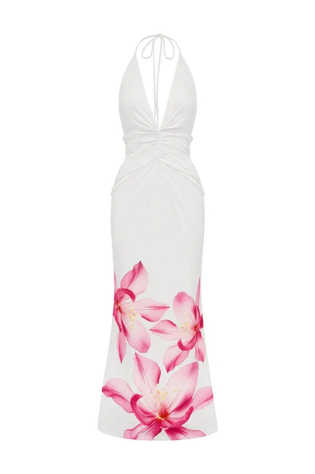 Women Maxi Dresses Runaway The Label PRIMROSE MAXI DRESS Pink Flower
