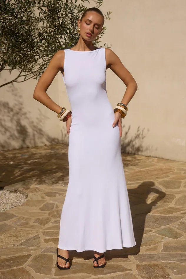 Women Maxi Dresses Runaway The Label REEF MAXI DRESS White
