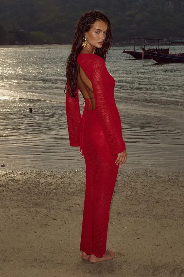 Women Maxi Dresses Runaway The Label ROSALIE MAXI DRESS Red
