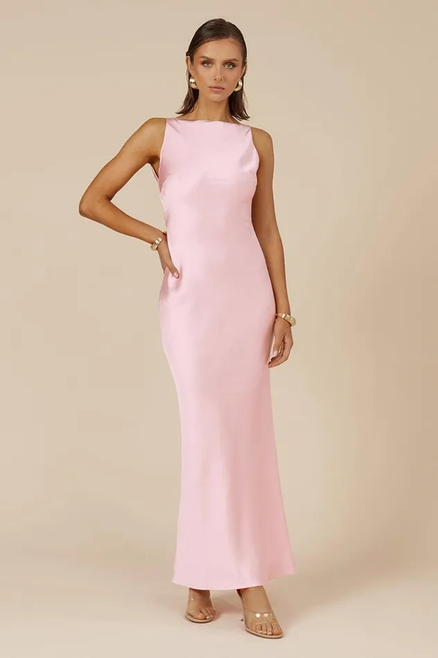 Women Maxi Dresses Runaway The Label SAMSARA DRESS Musk