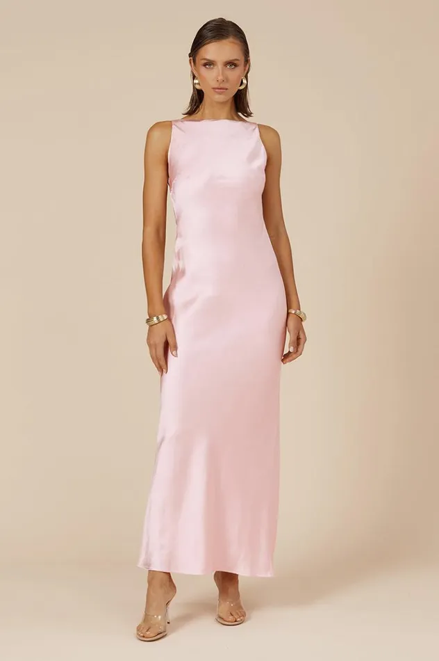 Women Maxi Dresses Runaway The Label SAMSARA DRESS Musk