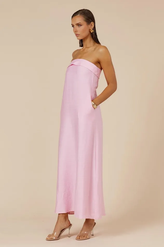 Women Maxi Dresses Runaway The Label SAPHIRA MAXI DRESS Bubblegum