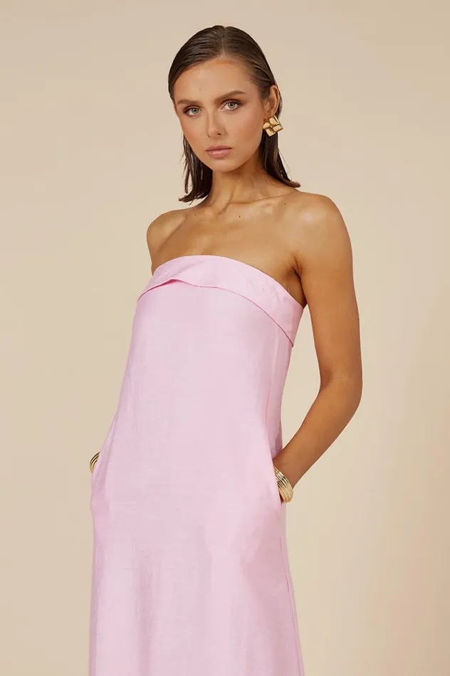 Women Maxi Dresses Runaway The Label SAPHIRA MAXI DRESS Bubblegum
