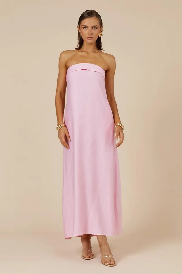Women Maxi Dresses Runaway The Label SAPHIRA MAXI DRESS Bubblegum