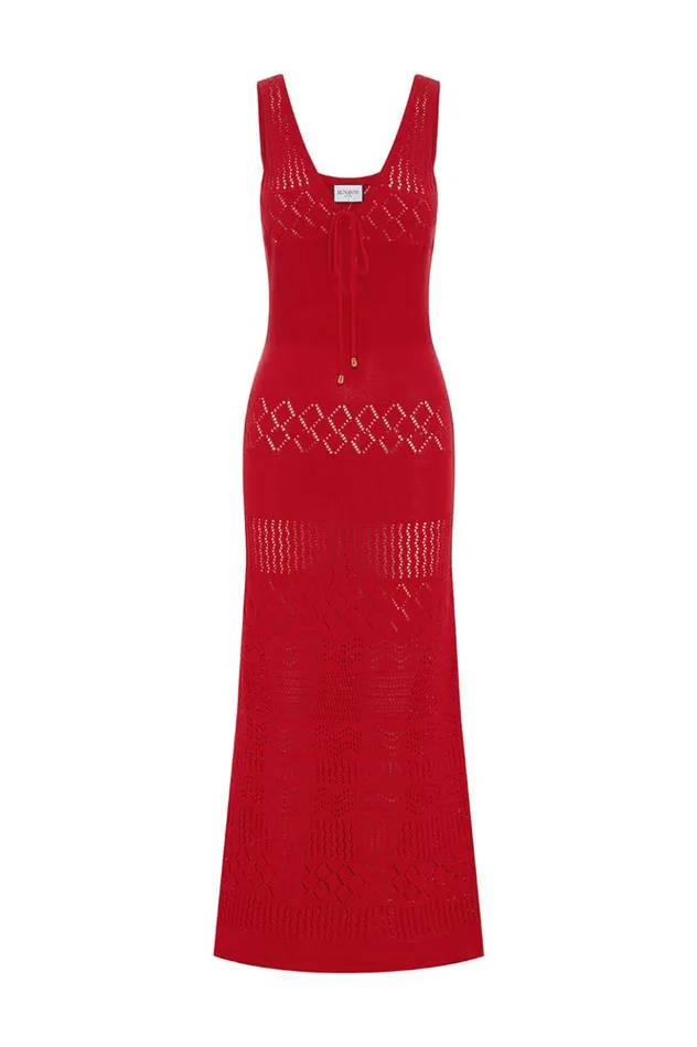 Women Maxi Dresses Runaway The Label SONOMA MAXI DRESS Red