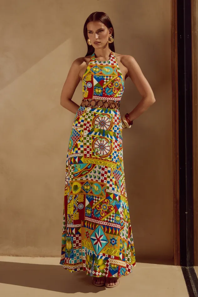 Women Maxi Dresses Runaway The Label VENUS MAXI DRESS Phaedra Print