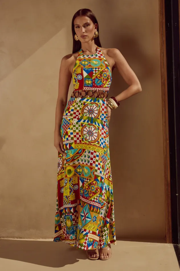 Women Maxi Dresses Runaway The Label VENUS MAXI DRESS Phaedra Print
