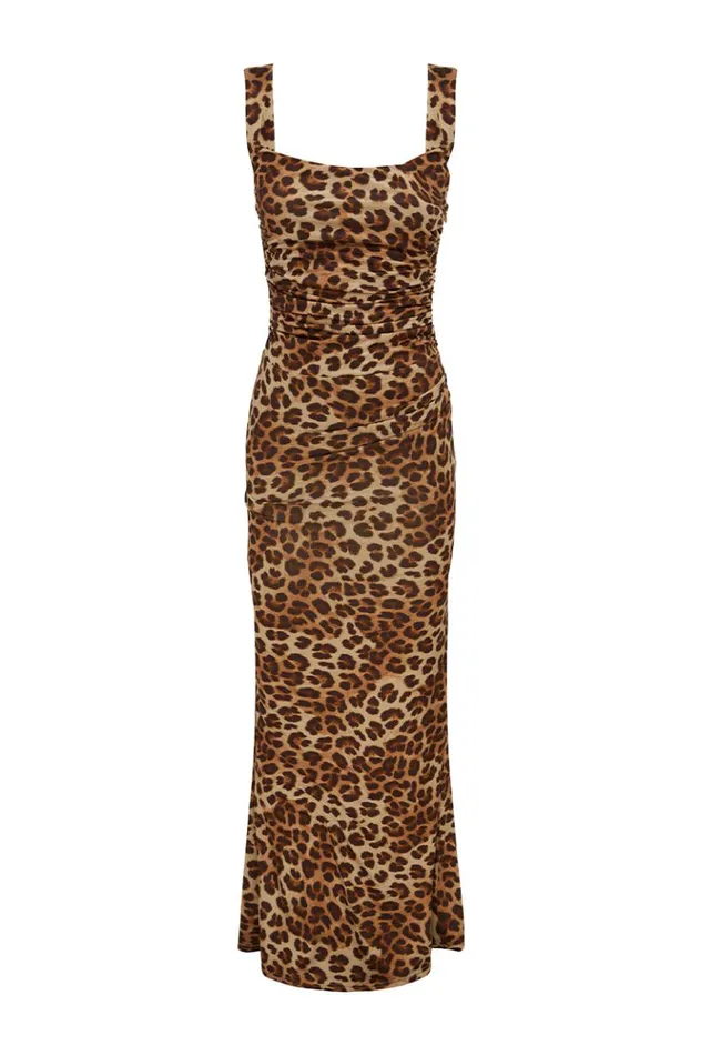 Women Maxi Dresses Runaway The Label VIVIAN MAXI DRESS Leopard Print