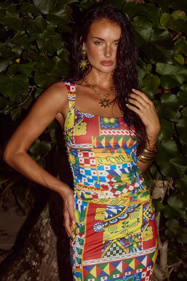 Women Maxi Dresses Runaway The Label VIVIAN MAXI DRESS Phaedra Print