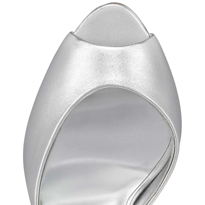 Women Me Dolly 100 Mm Mules 8211 Nappa Leather 8211 Silver Silver Christian Louboutin Mules