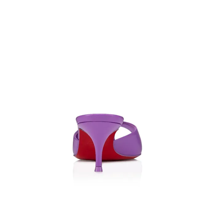 Women Me Dolly 55 Mm Mules 8211 Nappa Leather 8211 Frou Frou Purple Christian Louboutin Sandals and Slides