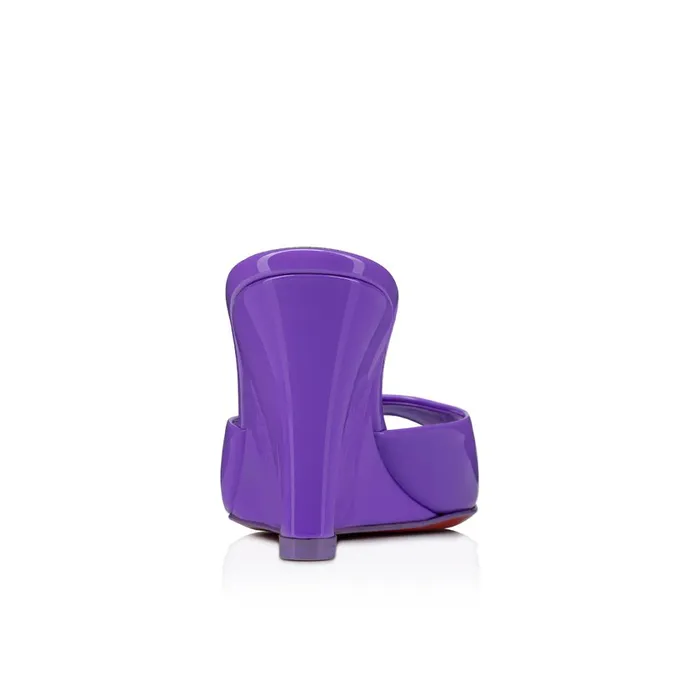 Women Me Dolly Zeppa 85 Mm Mules 8211 Patent Leather 8211 Frou Frou Purple Christian Louboutin Mules