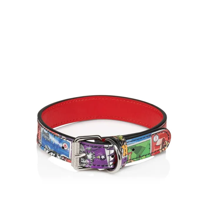 WomenMen Loubicollar S Pet Collar 8211 Canva Happy Loubies Print And Rubber 8211 Multicolor Multicolor Christian Louboutin Pet Accessories WomenMen Loubicollar S Pet Collar 8211 Canva Happy Loubies Print And Rubber 8211 Multicolor Multicolor Christian Louboutin Pet Accessories