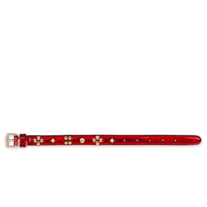 WomenMen Loubicollar XS Pet Collar 8211 Patent Calf Psychic And Spikes Carasky 8211 Loubi Red Christian Louboutin Pet Accessories WomenMen Loubicollar XS Pet Collar 8211 Patent Calf Psychic And Spikes Carasky 8211 Loubi Red Christian Louboutin Pet Accessories