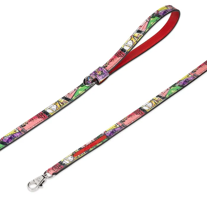 WomenMen Loubileash S Pet Leash 8211 Canva Happy Loubies Print And Rubber 8211 Multicolor Multicolor Christian Louboutin Pet Accessories WomenMen Loubileash S Pet Leash 8211 Canva Happy Loubies Print And Rubber 8211 Multicolor Multicolor Christian Louboutin Pet Accessories