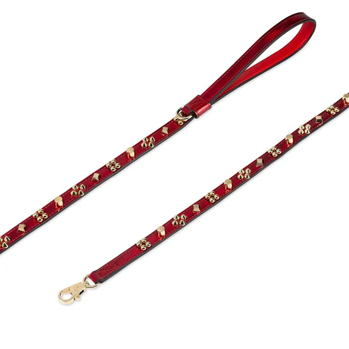 WomenMen Loubileash S Pet Leash 8211 Patent Calf Psychic And Spikes Carasky 8211 Loubi Red Christian Louboutin Pet Accessories WomenMen Loubileash S Pet Leash 8211 Patent Calf Psychic And Spikes Carasky 8211 Loubi Red Christian Louboutin Pet Accessories
