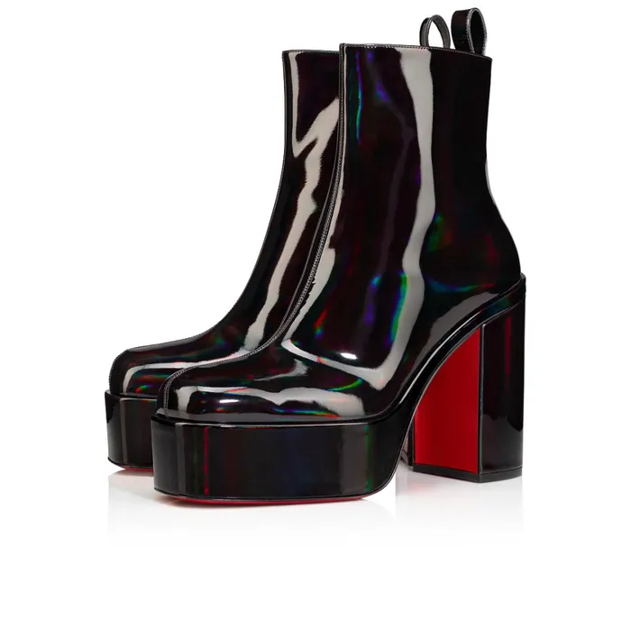 WomenMen Stage Angels 120 Mm Boots 8211 Patent Calf Psychic 8211 Black Black Christian Louboutin Ankle Boots WomenMen Stage Angels 120 Mm Boots 8211 Patent Calf Psychic 8211 Black Black Christian Louboutin Ankle Boots