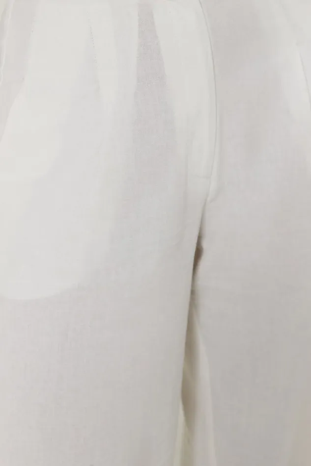 Women Meshki Bottoms Adina Linen Pant 8211 White