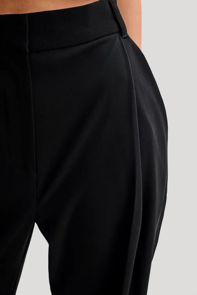 Women Meshki Bottoms Amelie Suiting Straight Leg Pants 8211 Black