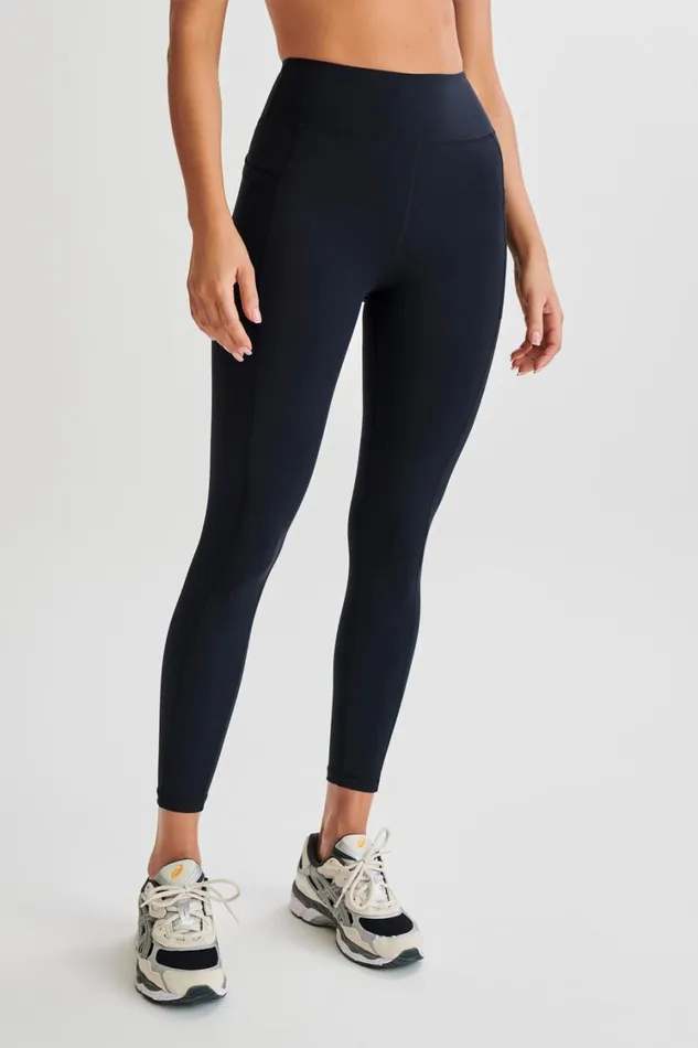 Women Meshki Bottoms Briar V Back Leggings With Pockets 8211 Black