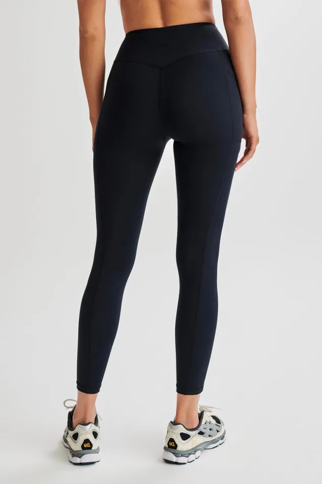 Women Meshki Bottoms Briar V Back Leggings With Pockets 8211 Black